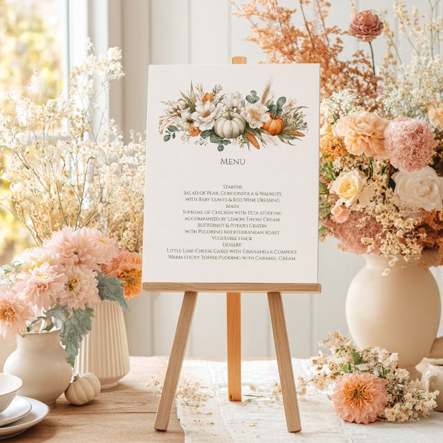 Boho Autumn Floral Arrangement menu (Creator Uploaded)