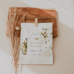 Boho Autumn Wildflower   Botanical Wedding Favour Bags