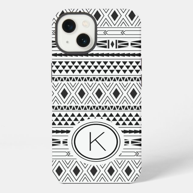Boho Aztec Tribal Pattern iPhone Case (Back)