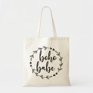 Boho Babe Wreath Tote Bag