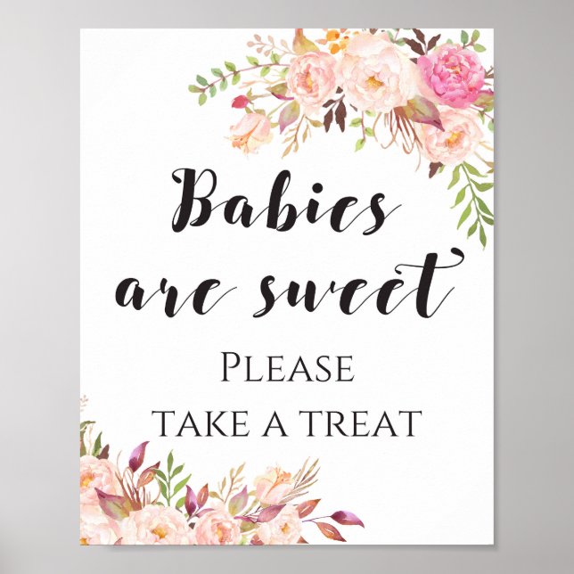 Boho Babies are sweet take a treat Sign (Front)