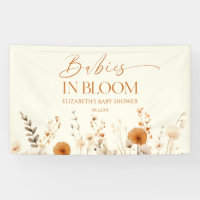 Boho Babies In Bloom Wildflower Twins Baby Shower