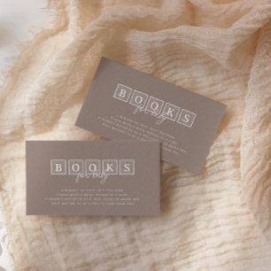Boho Baby Blocks Neutral Books for Baby Enclosure Card