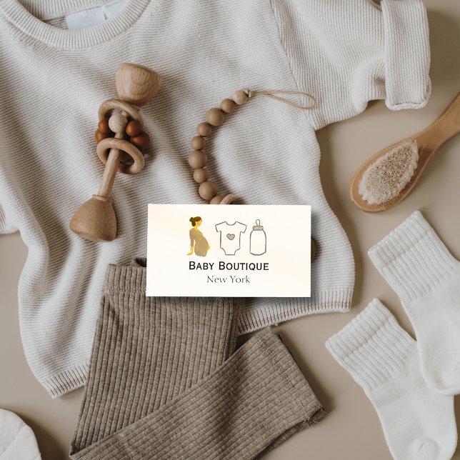 Boho Baby Boutique New York Business Card (Baby Boutique Business Cards)