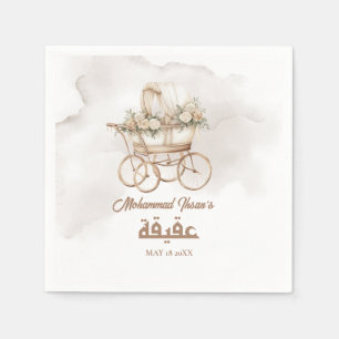 Boho Baby Carriage Aqiqah Unisex Muslim Newborn Napkin