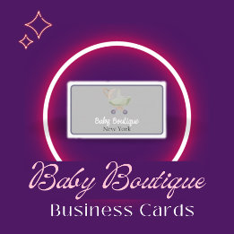 Boho Baby Carriage Boutique New York Business Card
