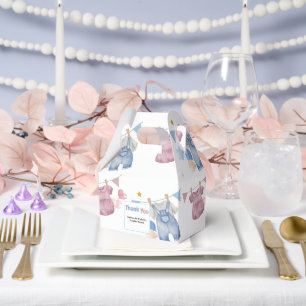 Boho Baby Clotheline Gender Reveal  Favour Box