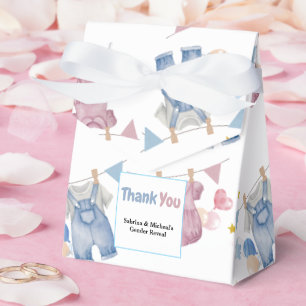 Boho Baby Clotheline Gender Reveal Favour Box