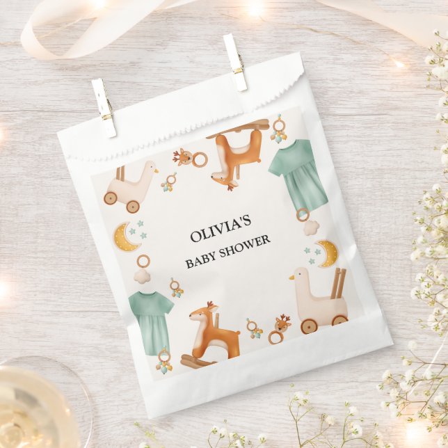 Boho Baby Girl Clothes Baby Shower  Favour Bags (Clipped)
