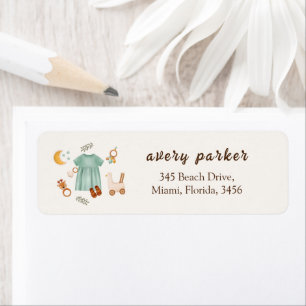 Boho Baby Girl Clothes Baby Shower  Return Address