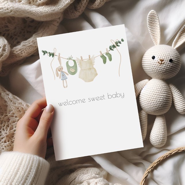 Boho Baby Girl Congratulations Card (Creator Uploaded)