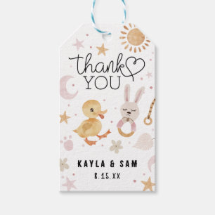 Boho Baby Girl Nursery Shower Gift Tags