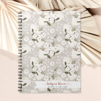 Boho Baby in Bloom Letters to Baby Journal Noteboo