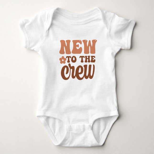 Boho Baby New To The Crew Baby Bodysuit (Front)