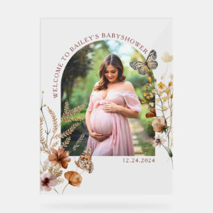 Boho baby shower Acrylic Sign