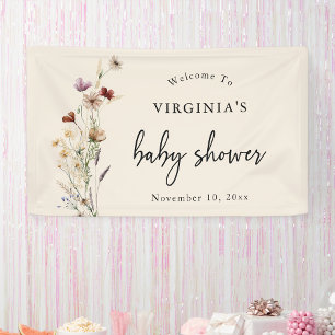 Boho Baby Shower Banner