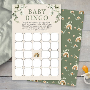 Boho Baby Shower Bingo Game