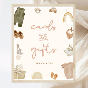 Boho Baby Shower Cards & Gifts Sign