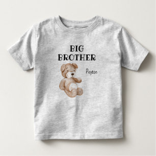 Boho Baby Shower Cute Big Brother 2T to 5-6T Toddler T-Shirt