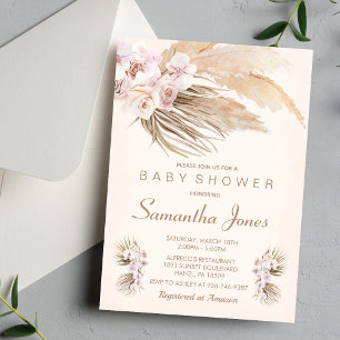Boho Baby Shower Invitation