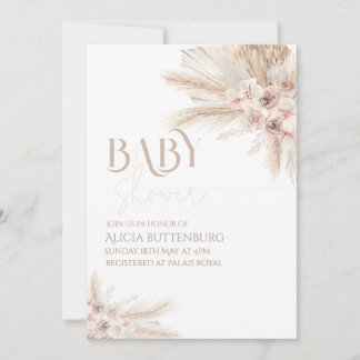 Boho Baby Shower Invitation