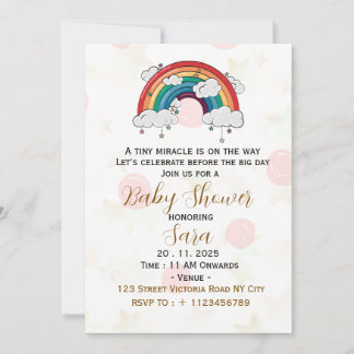 Boho Baby Shower Invitation Card
