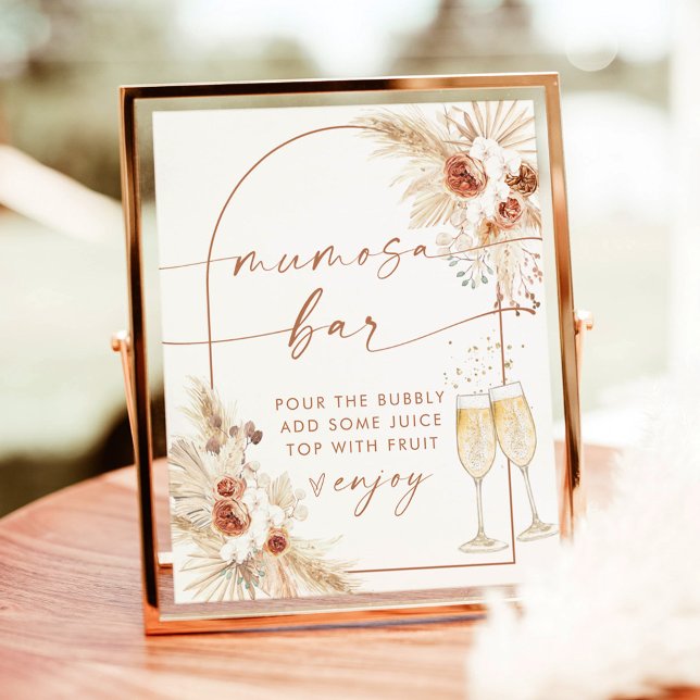 Boho Baby Shower Mimosa Mumosa Bar Sign (Creator Uploaded)