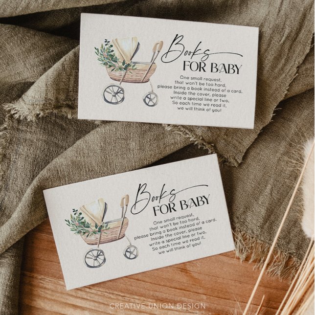 Boho Baby Stroller Gender Neutral Books for Baby Enclosure Card (Creator Uploaded)