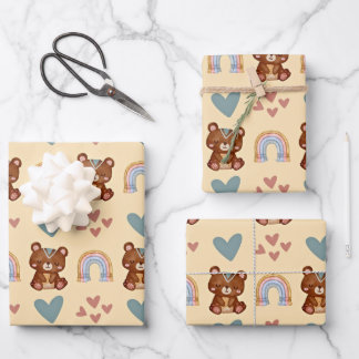 Boho Baby Wrapping Paper Sheet