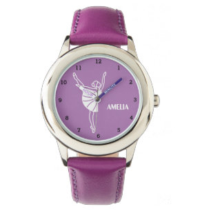 Boho Ballerina Ballet Tutu Girl Practice Purple Watch