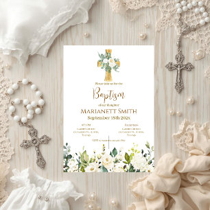 Boho Baptism  Invitation