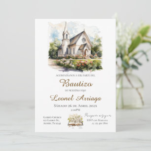  Boho Baptism  Invitation