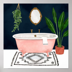 Boho Bath II Poster