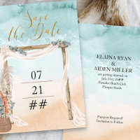 Boho Beach Arbor Destination Wedding