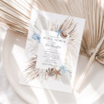 Boho Beach Bridal Shower Invitation<br><div class="desc">This boho beach themed bridal shower invitation features a beautiful frame of coral reef, palm leaves, and sea shells. The perfect way to invite guests to a tropical celebration, this invitation is sure to set the tone for a fun and relaxed party. The design captures the essence of a beachy...</div>