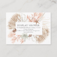 Boho Beach Coral Reef Display Shower