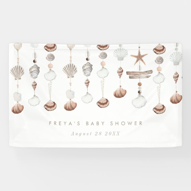 Boho Beach Shell Banner (Horizontal)