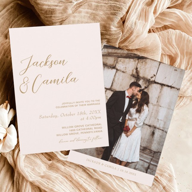 Boho Beach Wedding  Invitation (Creator Uploaded)