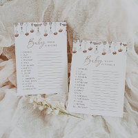 Boho Beach Word Scramble Baby Shower Game