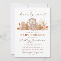 Boho Bear Baby Shower Invitation | Bear Shower