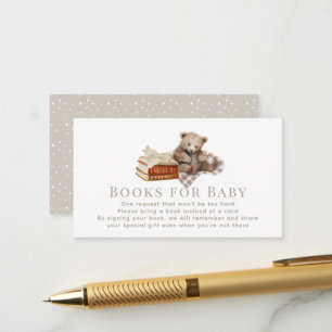 Boho Bear Cub Blanket Books for Baby Enclosure Card