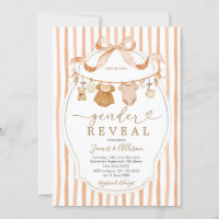 Boho Bear Rustic Baby Clothesline Gender Reveal