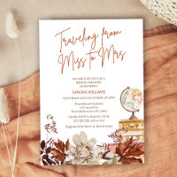 Boho Beige Fall Traveling Miss Mrs Bridal Shower