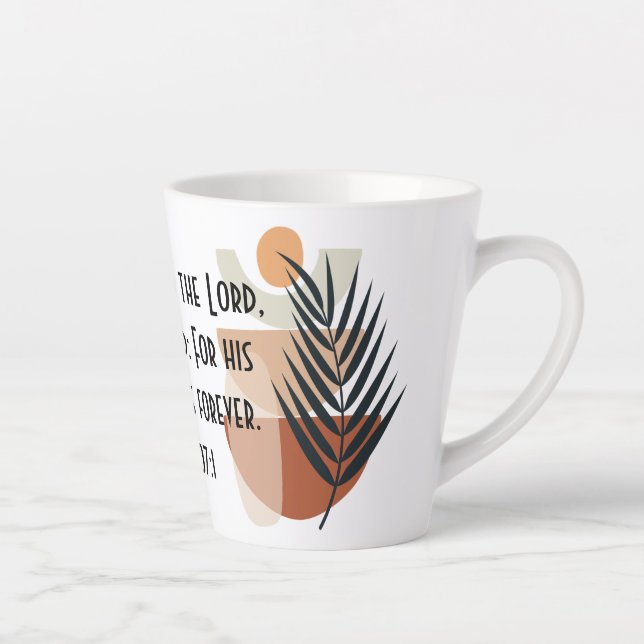 BOHO Bible Verse Latte Mug (Right)