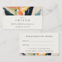 Boho Bird of Paradise Painted Flora Refer A Friend