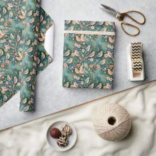 Boho Birds All-Occasion Year-'Round Gift Wrap