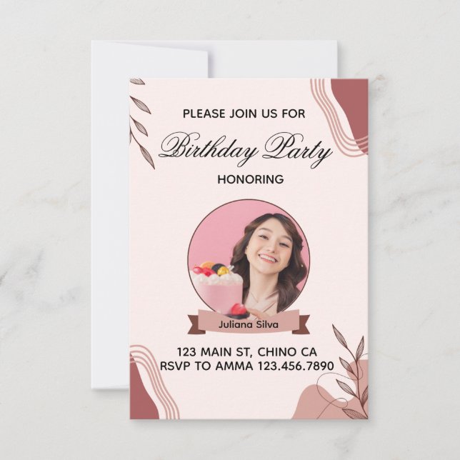 Boho Birthday Invite (Front)