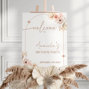 Boho Birthday Party Welcome Sign   Boho Welcome