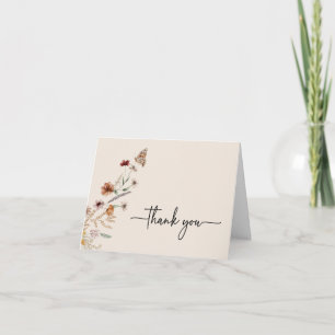 Boho Birthday Thank You Card
