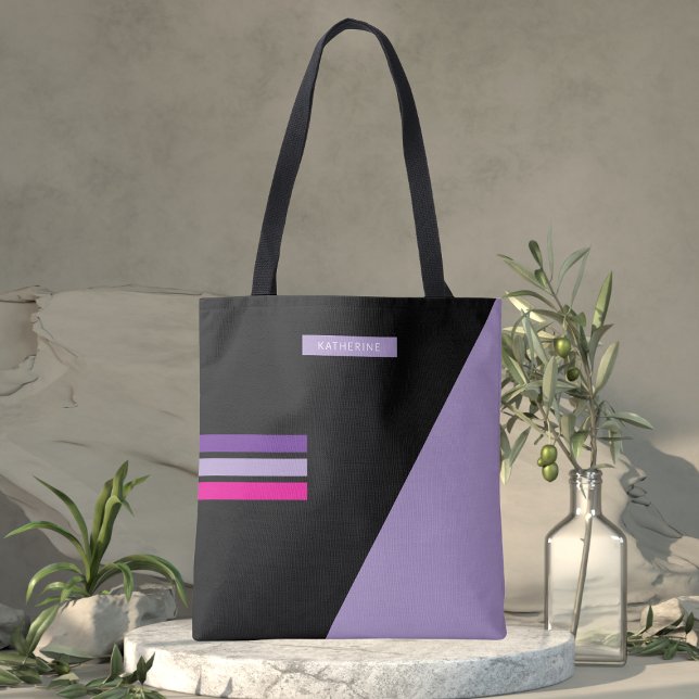 Boho Black Abstract Trendy Girly  Tote Bag (Creator Uploaded)